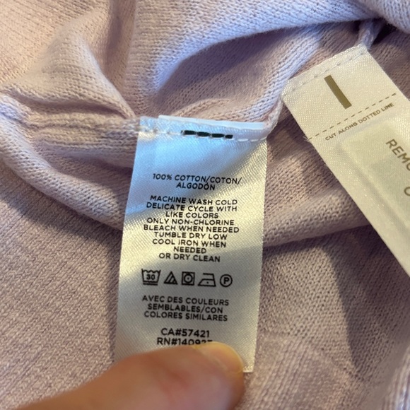 LOFT Light Purple Knit Sweater - Picture 7 of 8